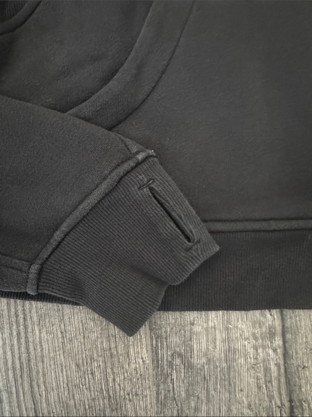 Lululemon Scuba Oversized Half-Zip Hoodie Black/GOLD XS/S - Picture 5 of 6